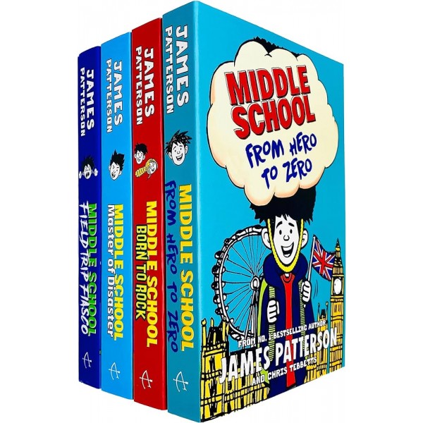 Middle School Series Books 10 - 13 Collection Set by James Patterson